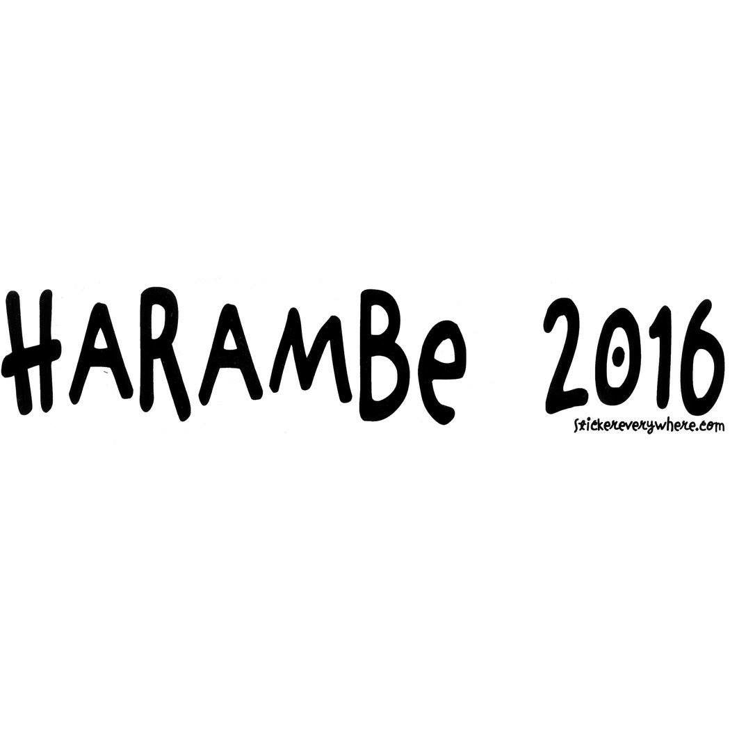 HARAMBE 2016 (VINTAGE STICKER)