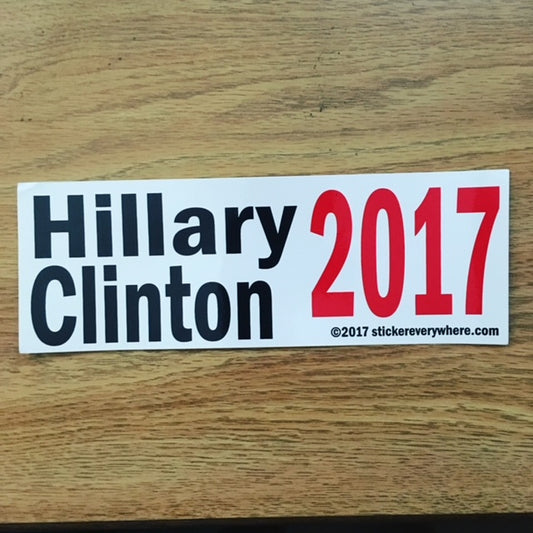 Hillary Clinton 2017 (VINTAGE STICKER)